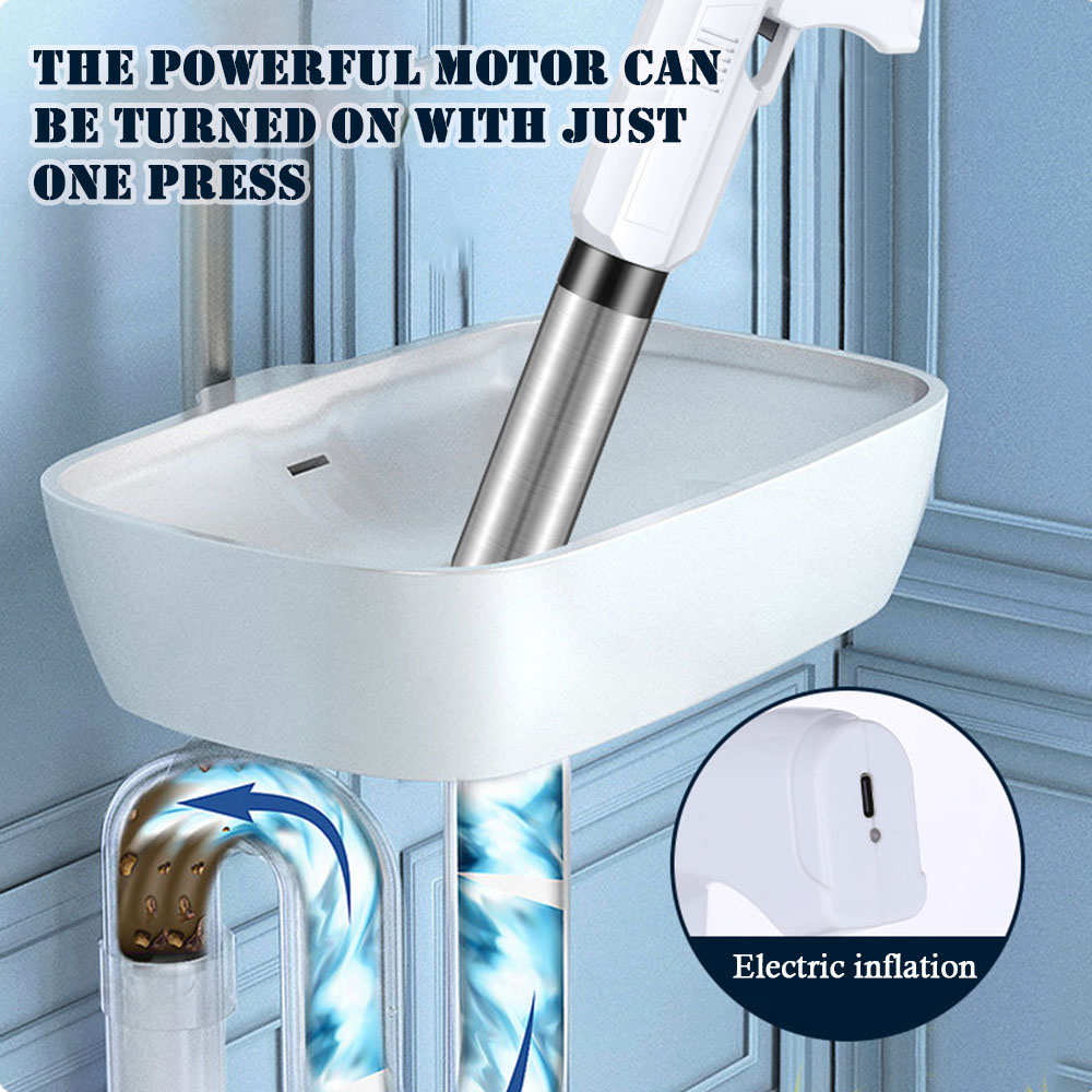 Plunger Toilet - Potężny elektryczny tłok do toalety Unblocker