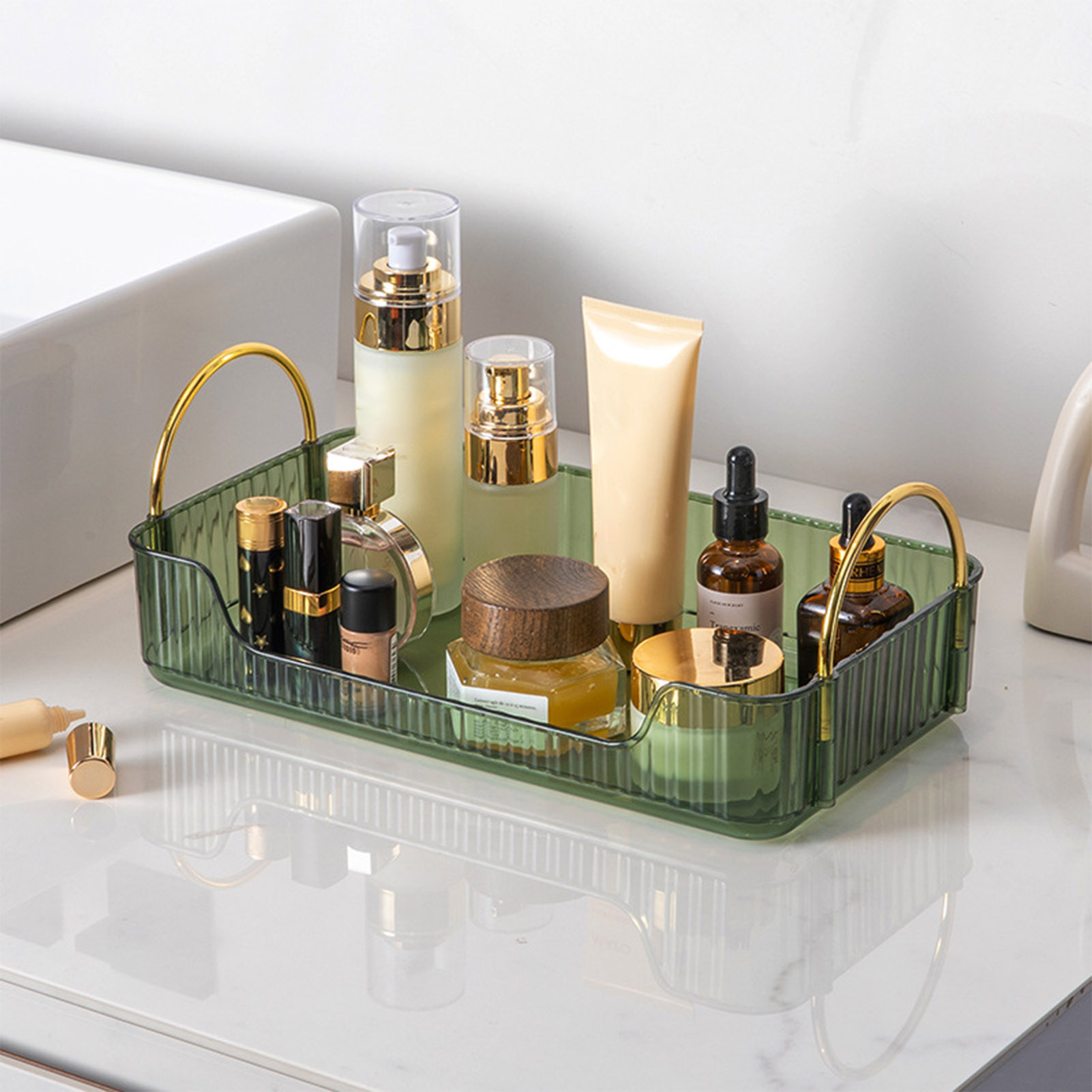 Home Bathroom Gadgets - Organizer do łazienki, luksusowy akrylowy regał