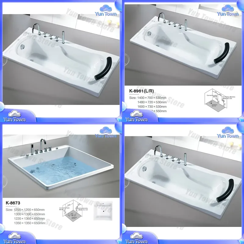 Home Bathroom Jacuzzi Tub - Jednoosobowa wanna z hydromasażem do domowego