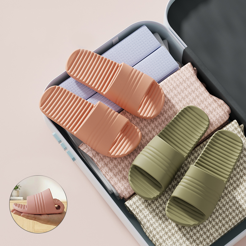 Home Bath - Składane kapcie podróżne unisex, klapki EVA,