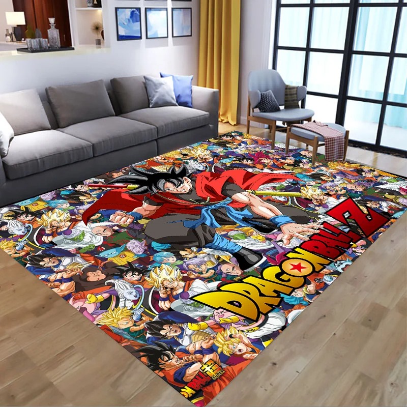 Non Slip Bath Mat - Dywanik łazienkowy antypoślizgowy Dragon Ball, flanelowy
