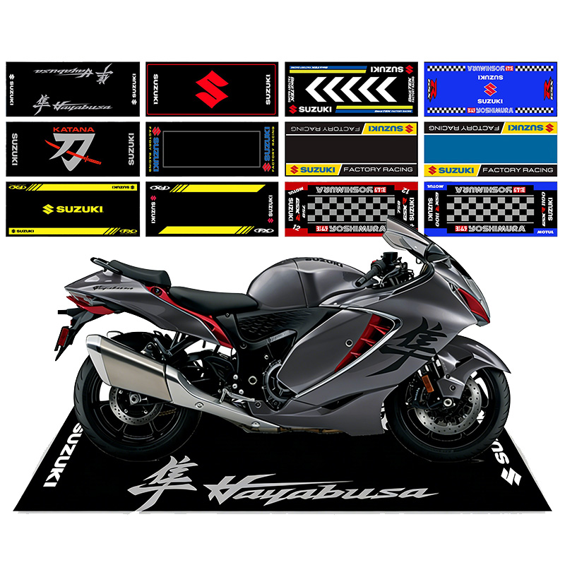 Home Bathroom Floor Mats - Dywanik motocyklowy Suzuki, mata parkingowa antypoślizgowa,