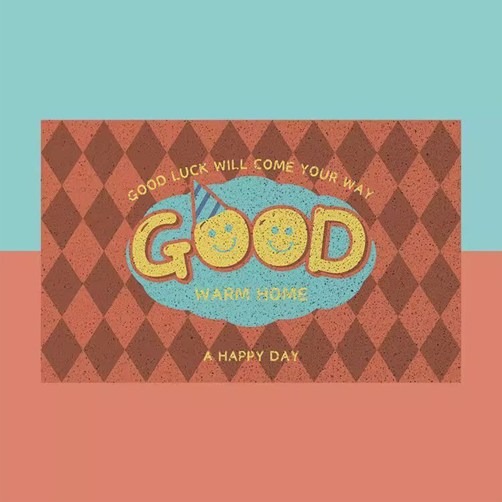 Home Goods Bathroom Mats - Urocza wycieraczka z uśmiechniętą buźką, antypoślizgowa
