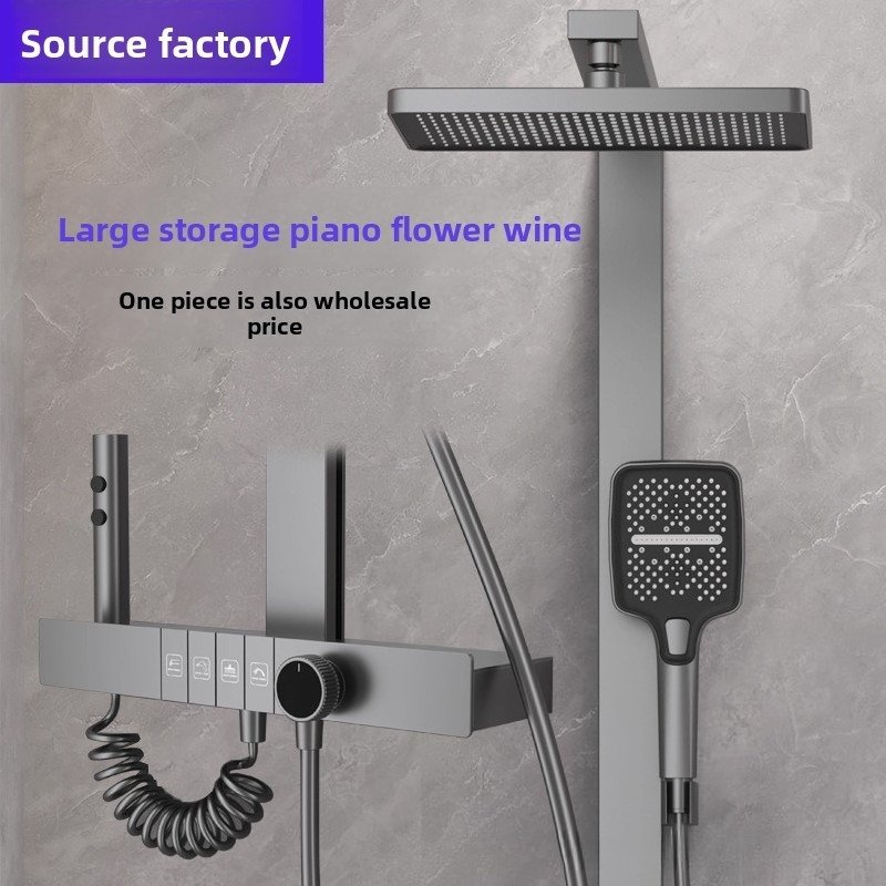 Home Bathroom Shower - Cyfrowy zestaw słuchawek prysznicowych z funkcją