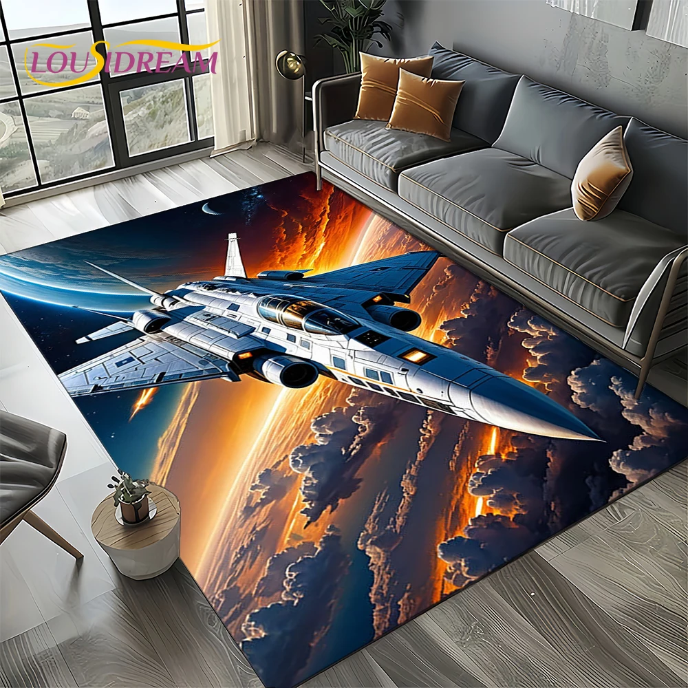 Jet Home Bathroom Mats - Dywan 3D z motywem samolotu Spitfire,