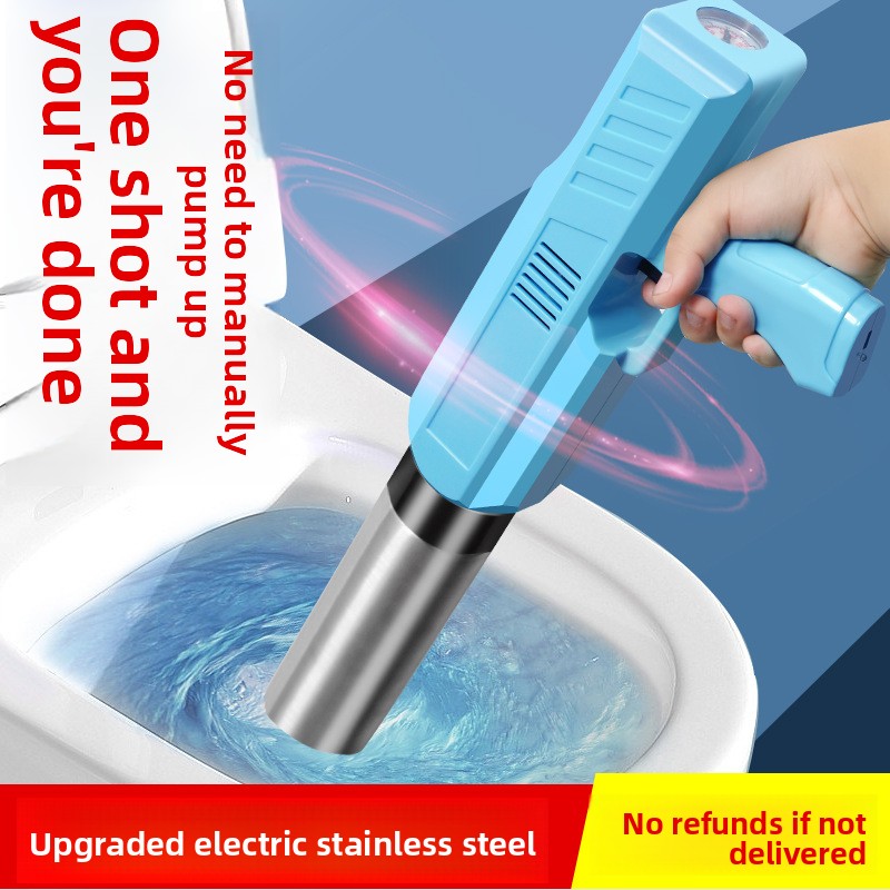 Plunger Toilet - Elektryczny przepychacz do toalet, wysokociśnieniowy odtłumowywacz,