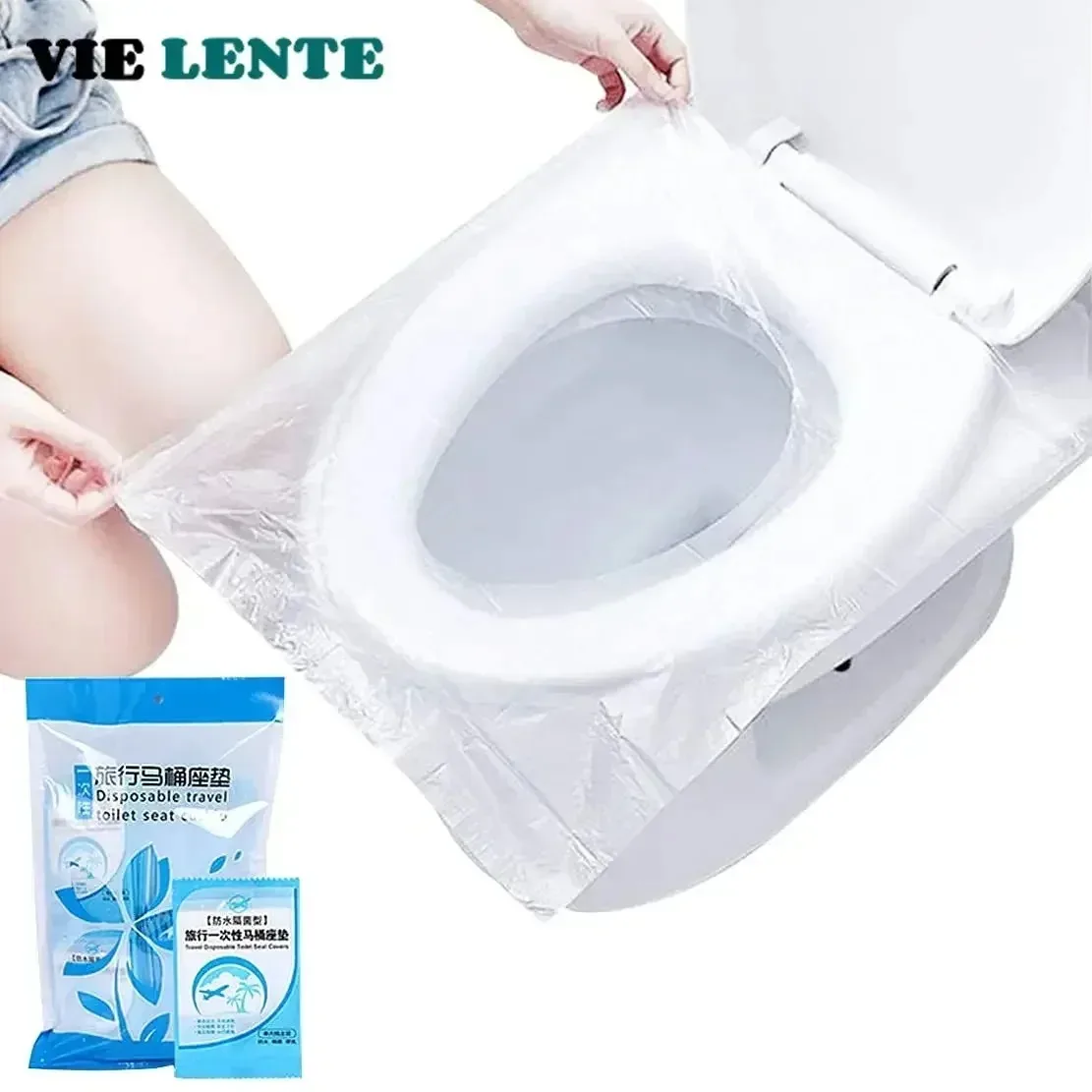 Home Bathroom Gadgets - 10/50 szt. Biodegradowalna jednorazowa plastikowa nakładka