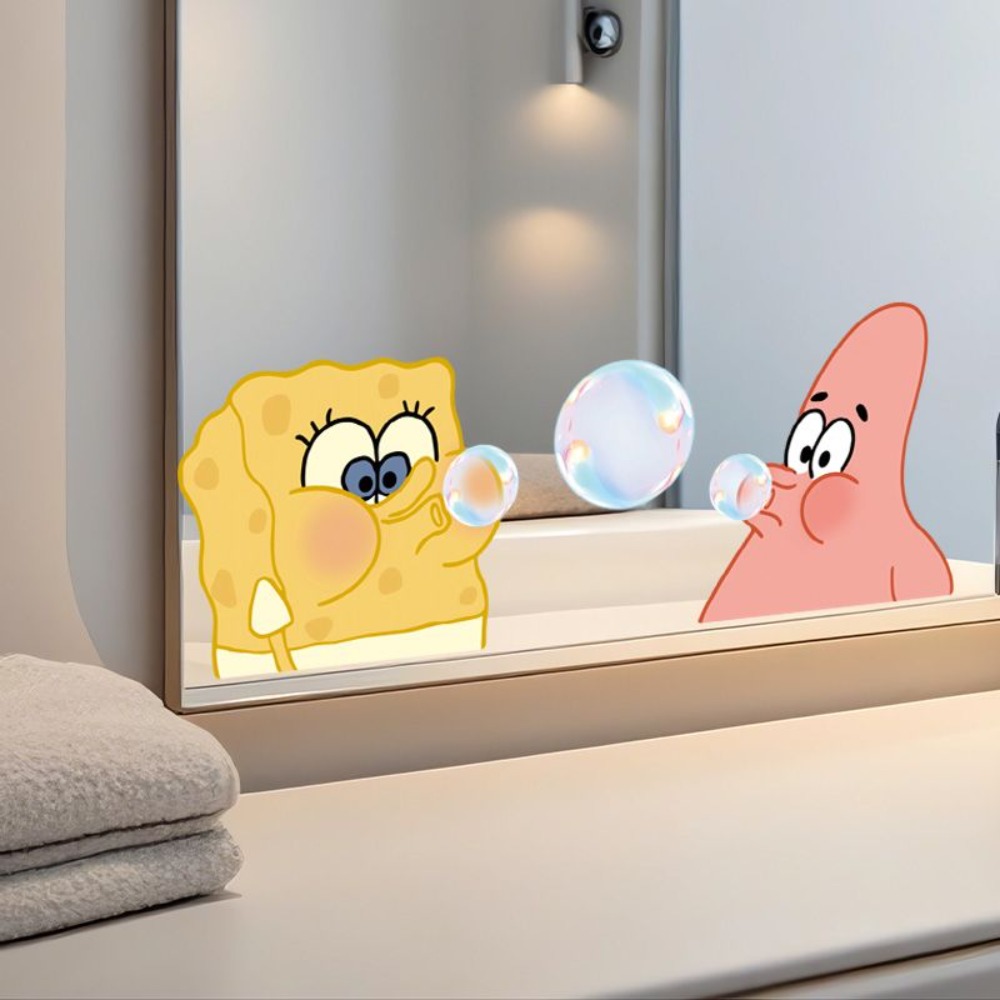 Home Bathroom Gadgets - Naklejki na lustro do łazienki z