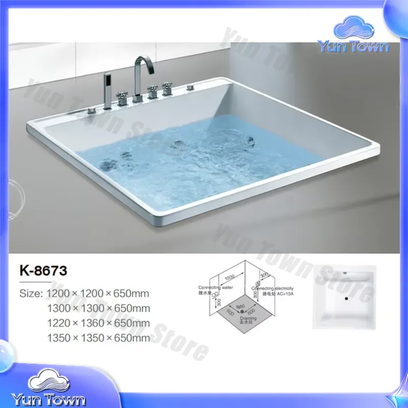 Jednoosobowa wanna z hydromasa – Home Bathroom Jacuzzi Tub recenzja i cena