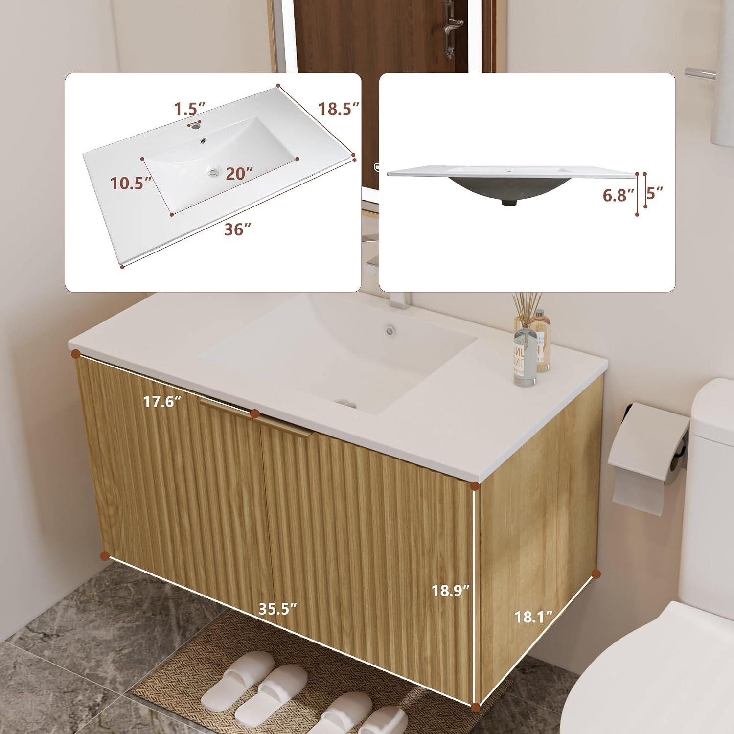 Nowoczesna wisząca szafka łazi – Home Bathroom recenzja i cena