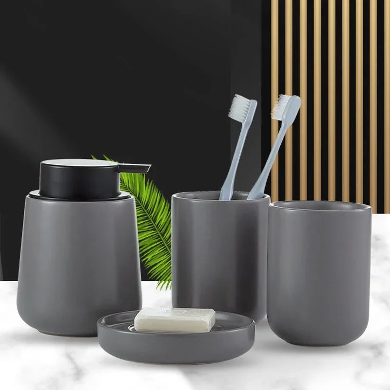 Ciemnoszary ceramiczny balsam  – Zara Home Bathroom Set recenzja i cena