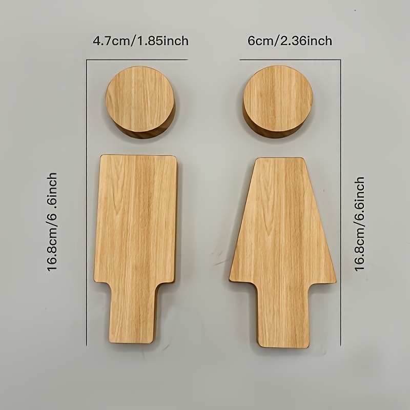 2 SZT. Drewniany Znak Łazienko – Home Bathroom Gadgets recenzja i cena