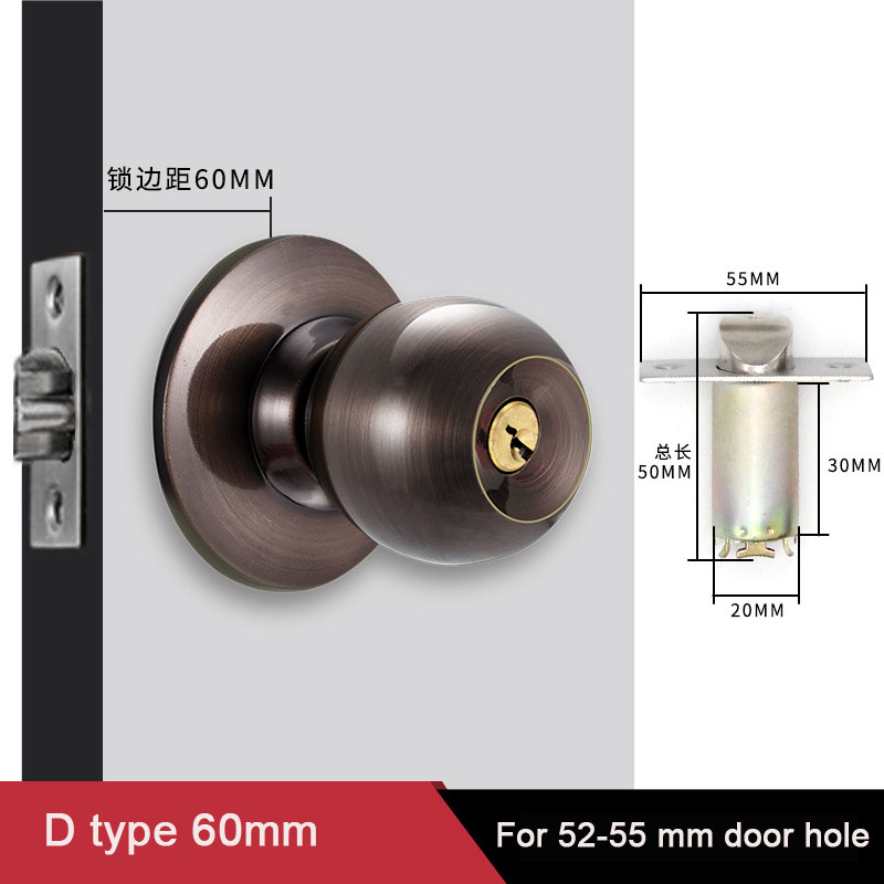Gałki okrągłe drzwi z blokadą  – Home Bathroom Lock recenzja i cena