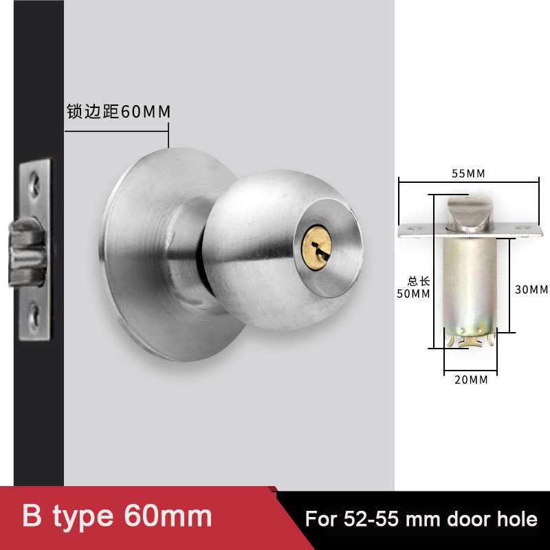 Gałki okrągłe drzwi z blokadą  – Home Bathroom Lock recenzja i cena