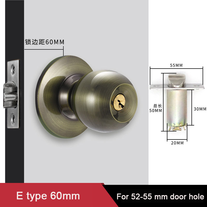 Gałki okrągłe drzwi z blokadą  – Home Bathroom Lock recenzja i cena