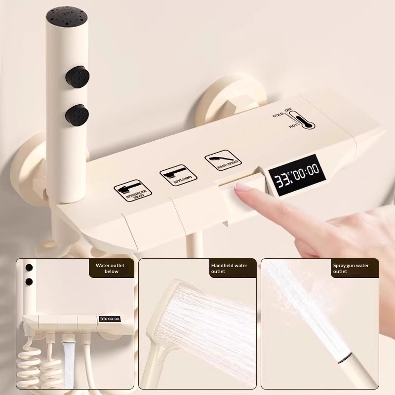 Kremowy Zestaw Prysznicowy Bez – Home Bathroom Shower recenzja i cena