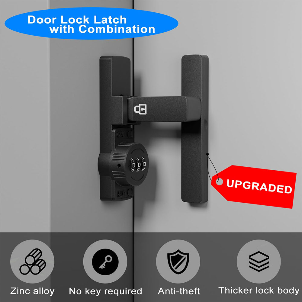 Zamek do drzwi przesuwnych, 3- – Home Bathroom Lock recenzja i cena