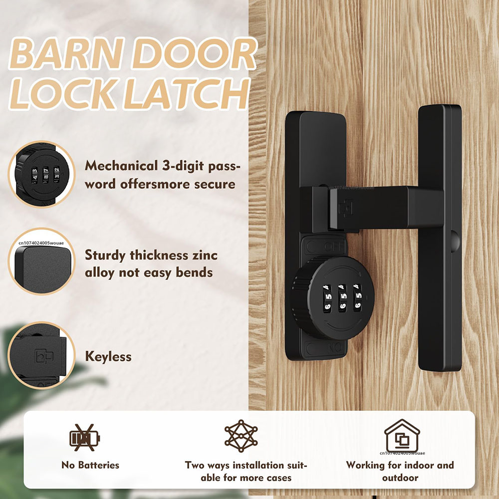 Zamek do drzwi przesuwnych, 3- – Home Bathroom Lock recenzja i cena