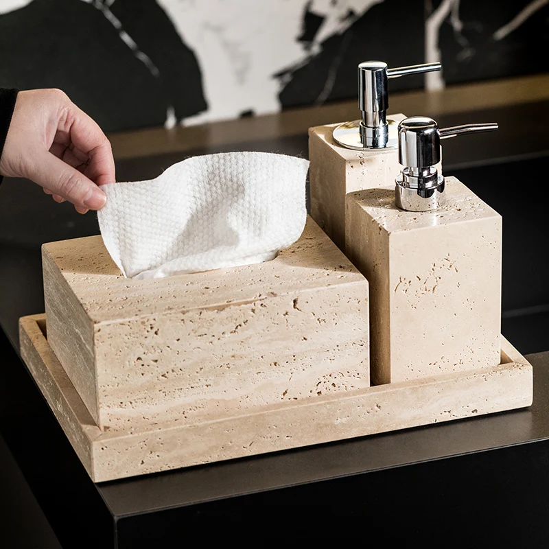 Beżowy zestaw łazienkowy z tra – Zara Home Bathroom Set recenzja i cena