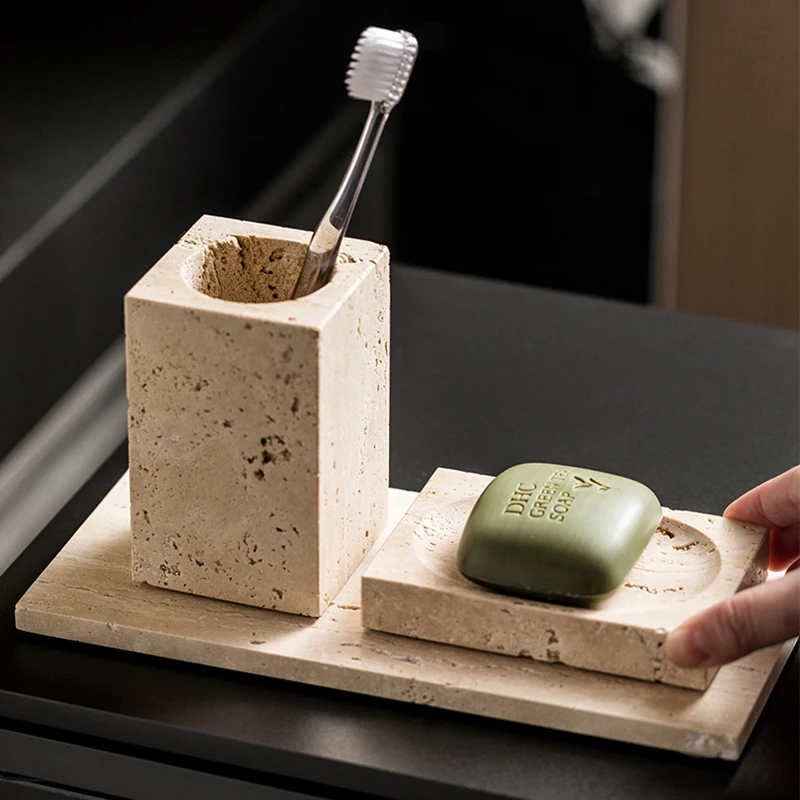 Beżowy zestaw łazienkowy z tra – Zara Home Bathroom Set recenzja i cena
