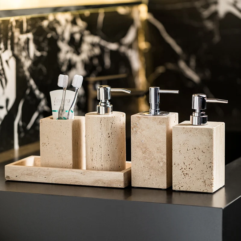Beżowy zestaw łazienkowy z tra – Zara Home Bathroom Set recenzja i cena