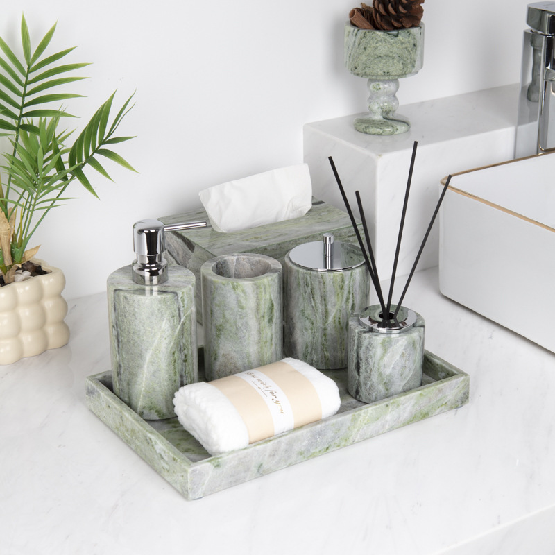 Zestaw 6 elementów z marmurową – Zara Home Bathroom Set recenzja i cena