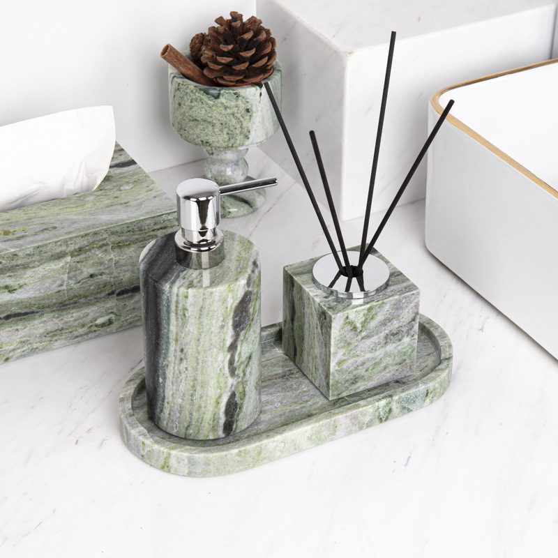 Zestaw 6 elementów z marmurową – Zara Home Bathroom Set recenzja i cena