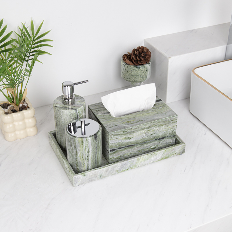 Zestaw 6 elementów z marmurową – Zara Home Bathroom Set recenzja i cena