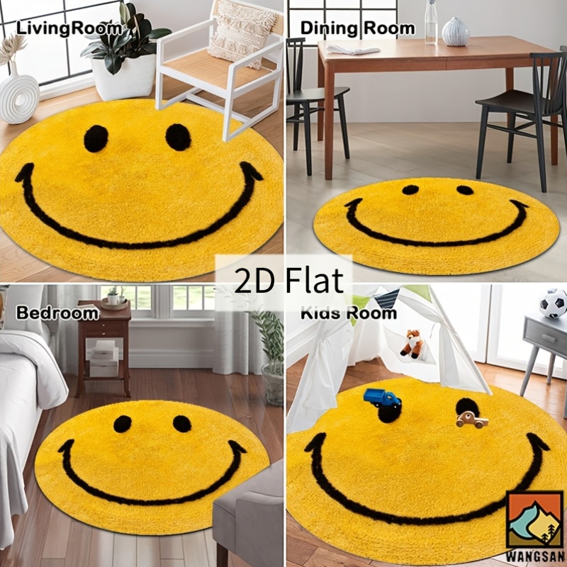 Okrągły dywan z flaneli 2D z m – Home Bathroom Floor Mats recenzja i cena