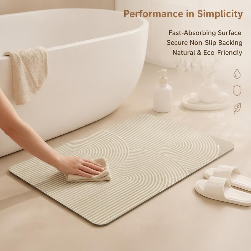 Beżowa mata łazienkowa z diato – Non Slip Bath Mat recenzja i cena