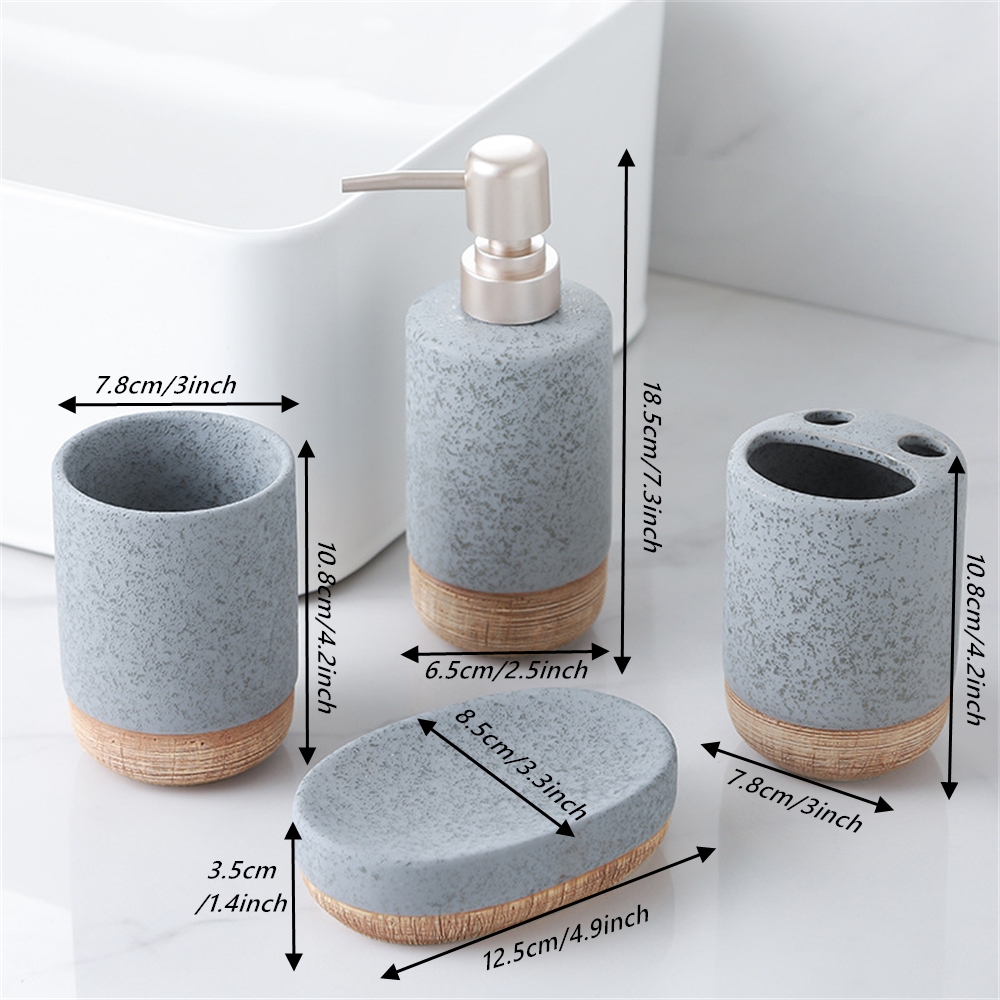 4-częściowy zestaw ceramicznyc – Zara Home Bathroom Set recenzja i cena