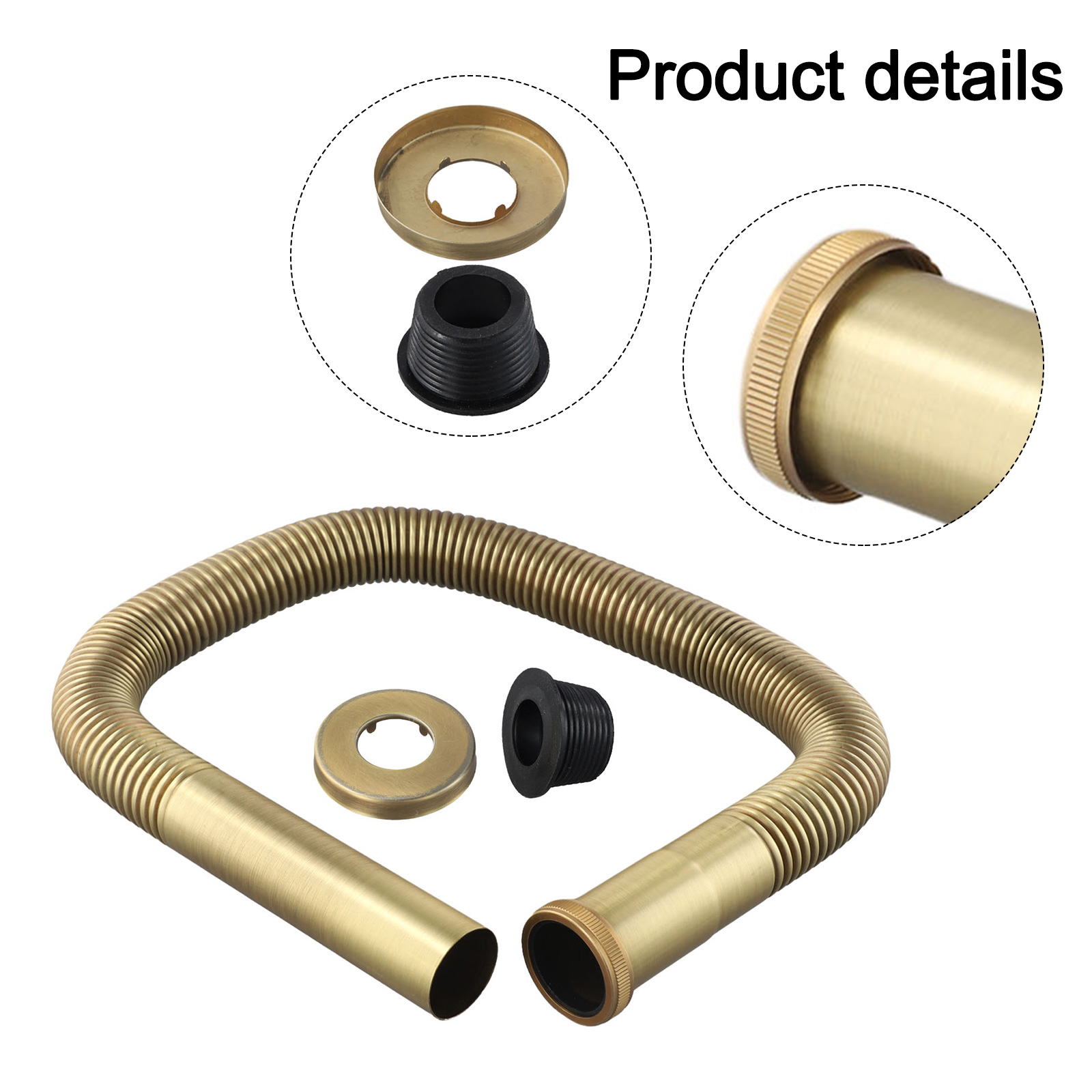 1szt Elastyczny wąż Mosiężny w – Home Bathroom Plumbing recenzja i cena