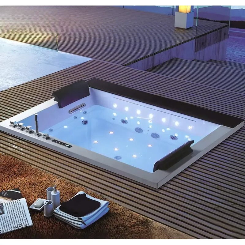 Podwójna wanna z hydromasażem  – Home Bathroom Jacuzzi Tub recenzja i cena