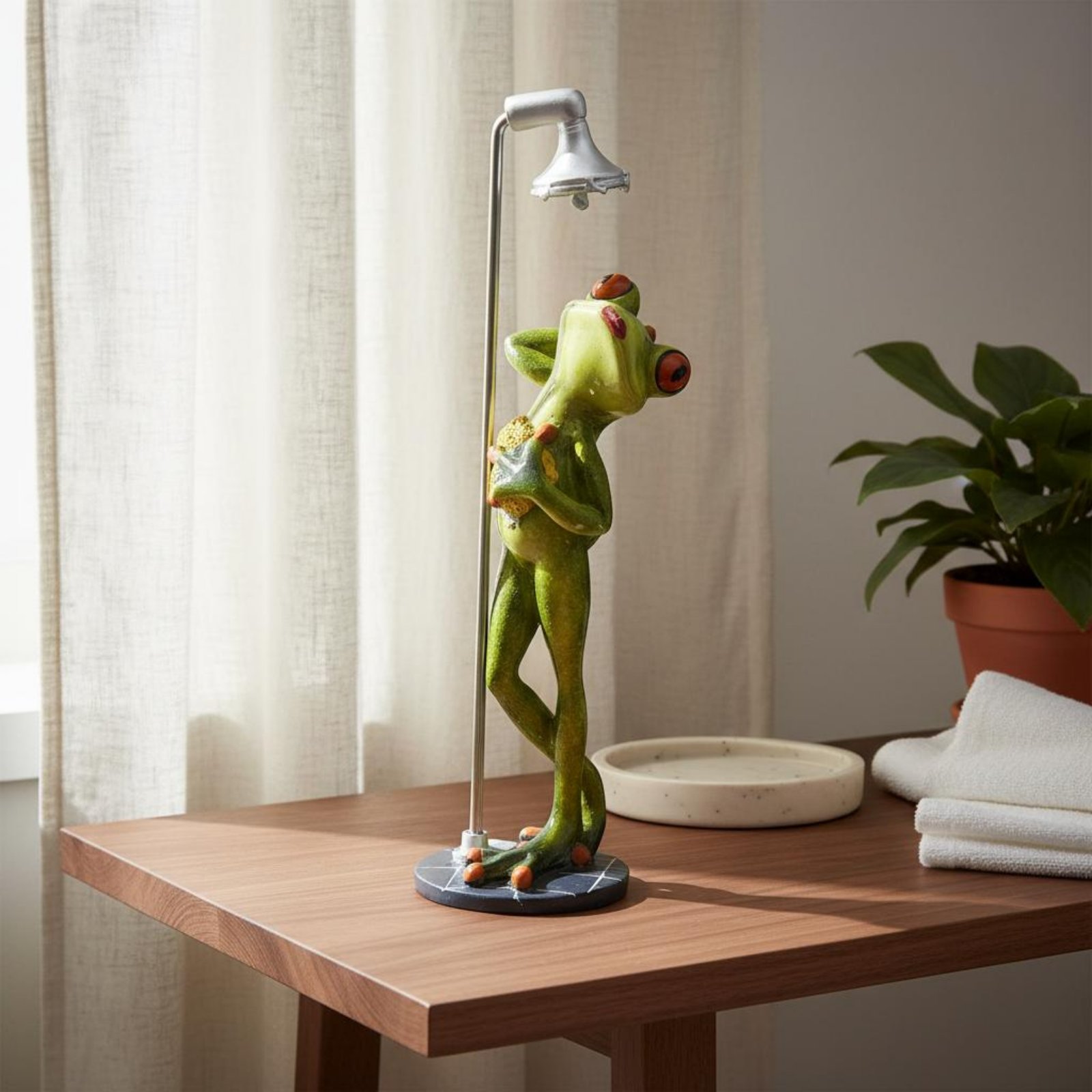 Figurka Żaby pod Prysznicem -  – Home Bath recenzja i cena