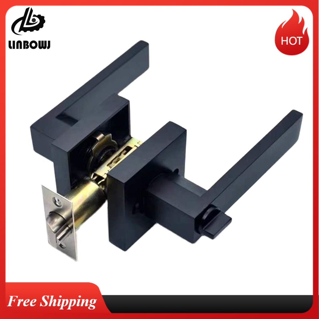 Czarna klamka do drzwi Blokada – Home Bathroom Lock recenzja i cena