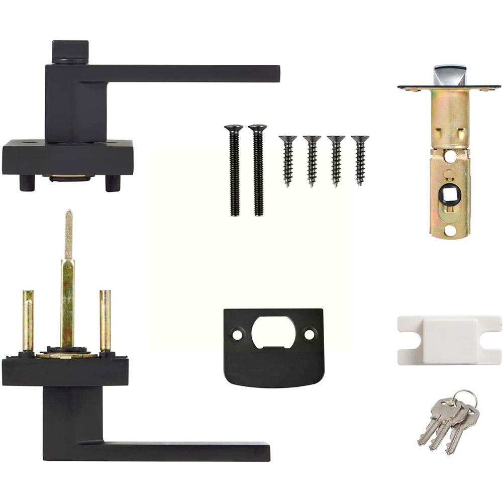 Czarna klamka do drzwi Blokada – Home Bathroom Lock recenzja i cena