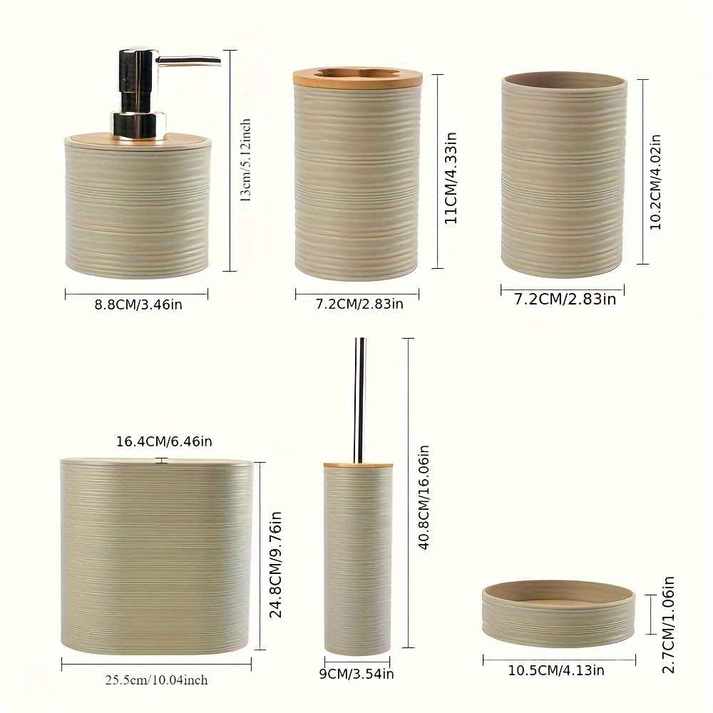6 sztuk/zestaw zestaw akcesori – Zara Home Bathroom Set recenzja i cena