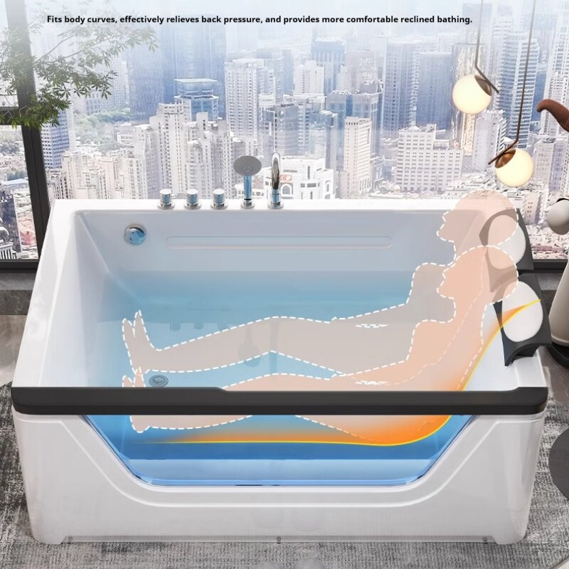 Akrylowa wanna z hydromasażem  – Home Bathroom Jacuzzi Tub recenzja i cena